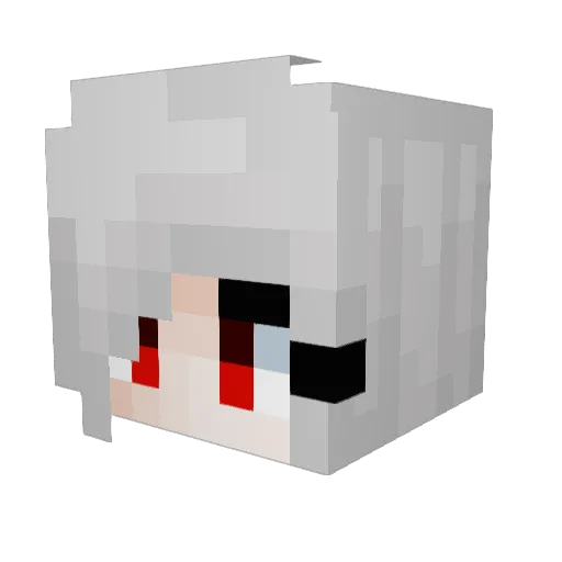 Mayanase Minecraft avatar head, 3D render
