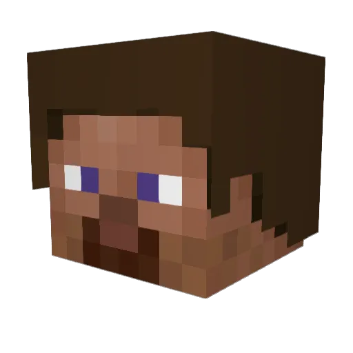 Mayank_1108 Minecraft avatar head, 3D render
