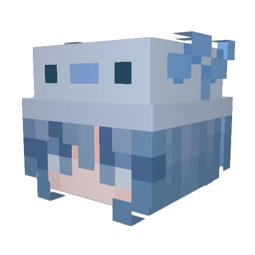 Mayapeh Minecraft avatar head, 3D render