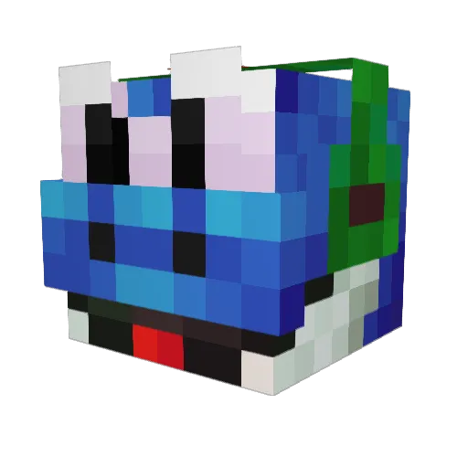 Mayar_11 Minecraft avatar head, 3D render