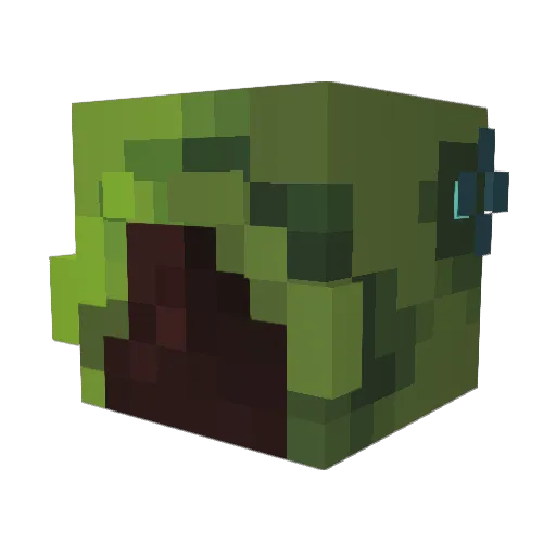 Mayaraluk Minecraft avatar head, 3D render