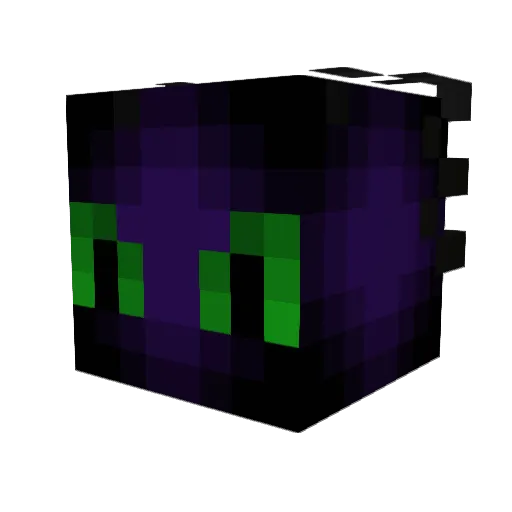 Mayaria Minecraft avatar head, 3D render