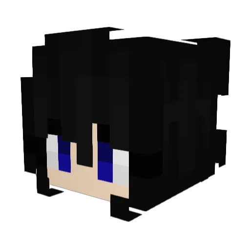 Mayaroso Minecraft avatar head, 3D render