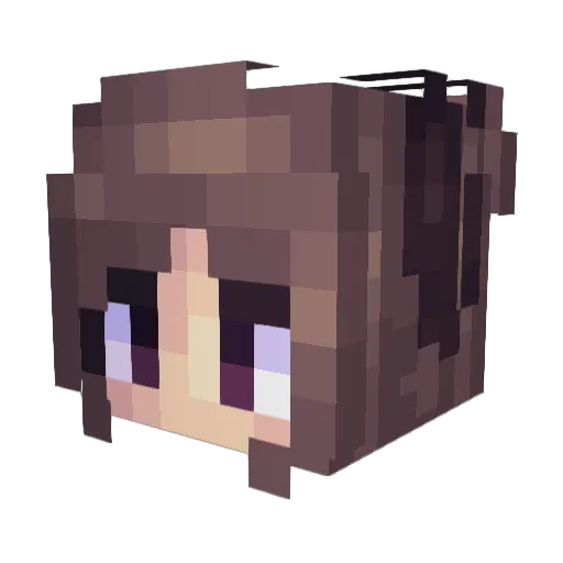 Mayb3n Minecraft avatar head, 3D render