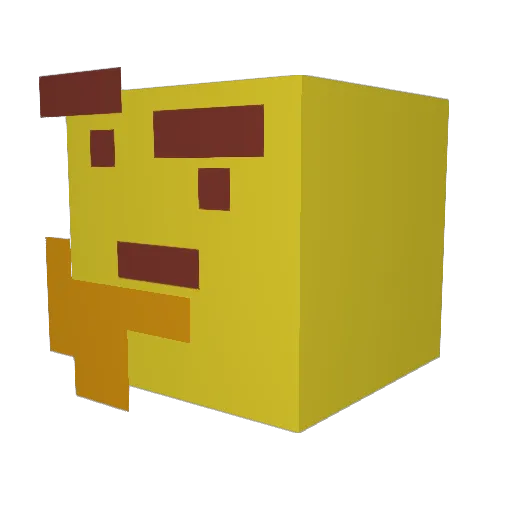 MaybEl1 Minecraft avatar head, 3D render