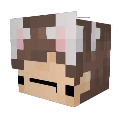 MaybachS680 Minecraft avatar head, 3D render