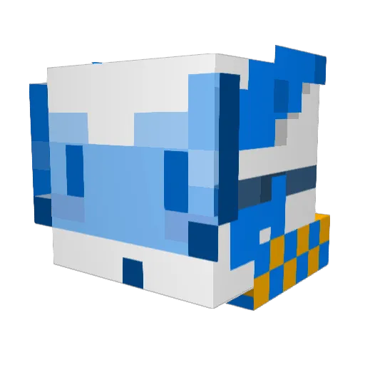 MaybeAceidk Minecraft avatar head, 3D render