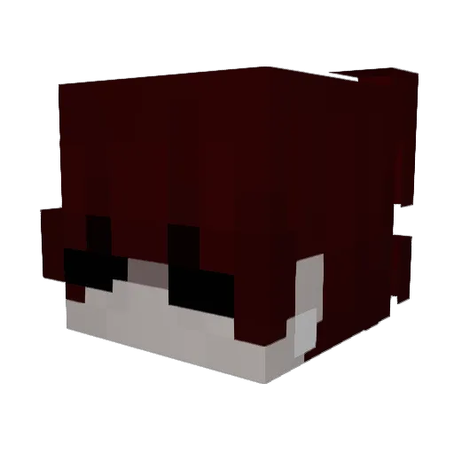 MaybeDhairya Minecraft avatar head, 3D render
