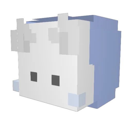 MaybeHajun Minecraft avatar head, 3D render