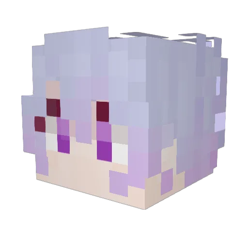 MaybeMedic Minecraft avatar head, 3D render