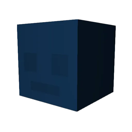 MaybePrenti Minecraft avatar head, 3D render