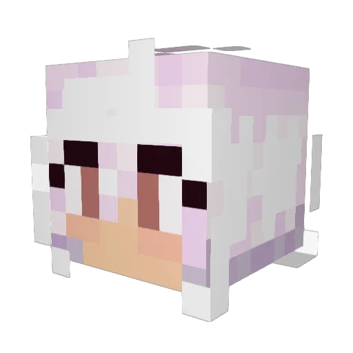 MaybeSo_ Minecraft avatar head, 3D render