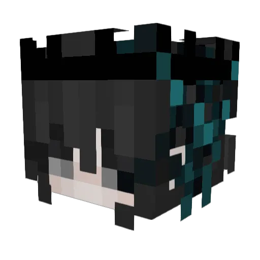 MaybeUni Minecraft avatar head, 3D render