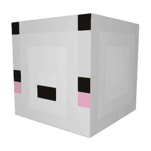 MaybeZachy Minecraft avatar head, 3D render