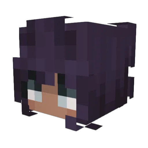 Maybe_KBD Minecraft avatar head, 3D render
