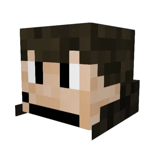 Maybe_Leon Minecraft avatar head, 3D render
