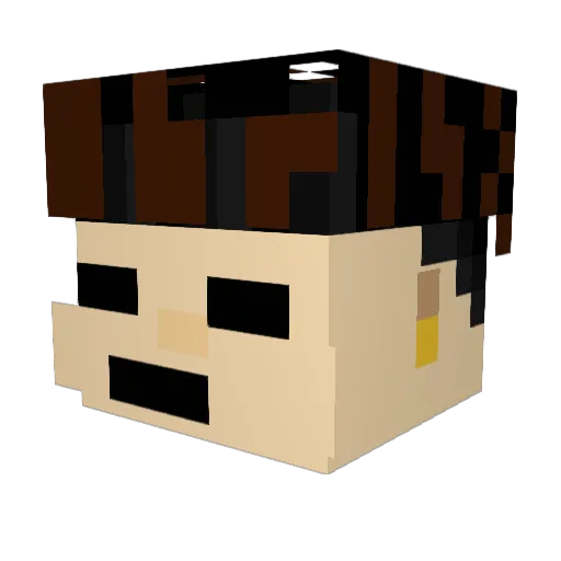 Maybe_Michael Minecraft avatar head, 3D render
