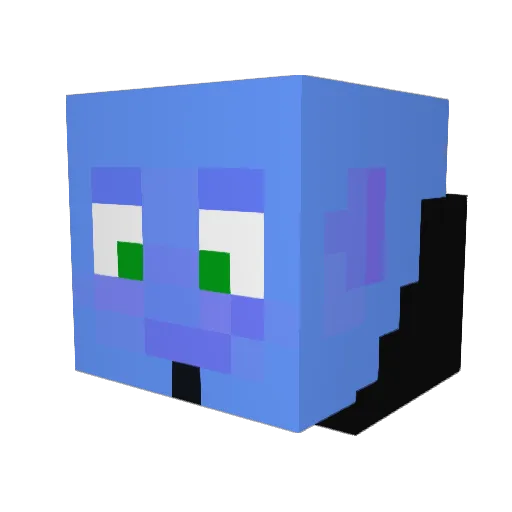Maybeawriter6 Minecraft avatar head, 3D render