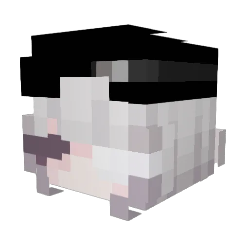 Maybegood Minecraft avatar head, 3D render