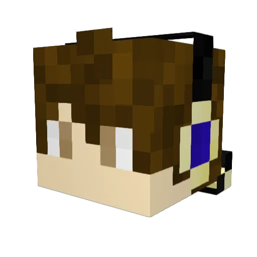 Maybis_B Minecraft avatar head, 3D render