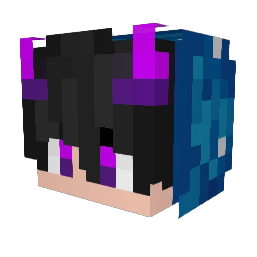 MayckN7 Minecraft avatar head, 3D render
