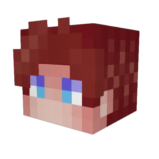 Maydi_YT_PrO Minecraft avatar head, 3D render