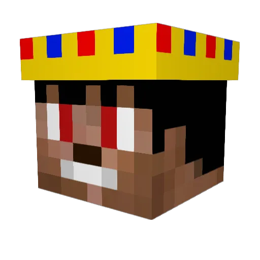 Maye1918 Minecraft avatar head, 3D render