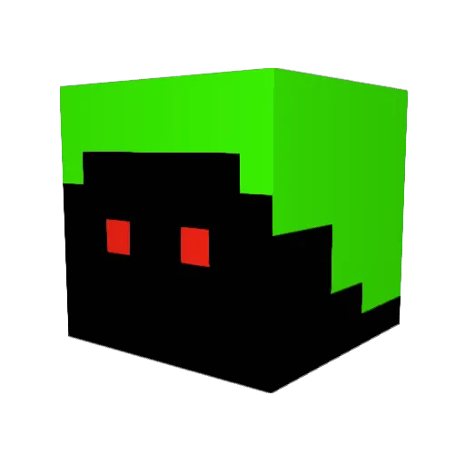 Mayel_le_Poison Minecraft avatar head, 3D render