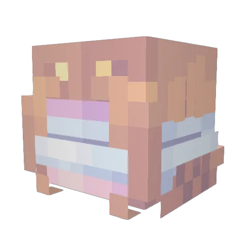 Mayflowers08 Minecraft avatar head, 3D render