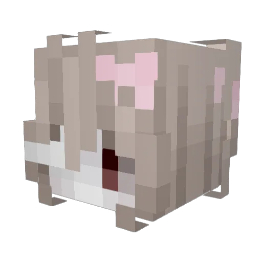 Mayfona Minecraft avatar head, 3D render