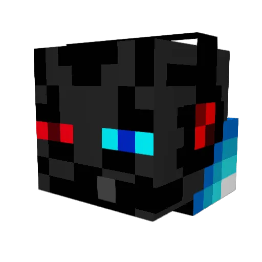 Maygama Minecraft avatar head, 3D render