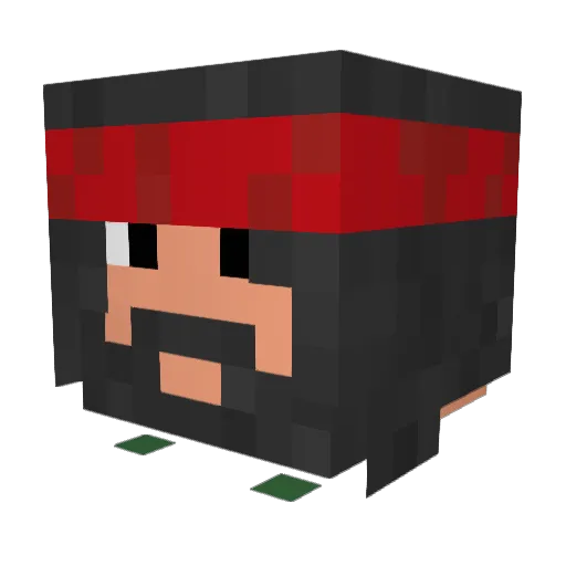 Mayhem_Inc Minecraft avatar head, 3D render