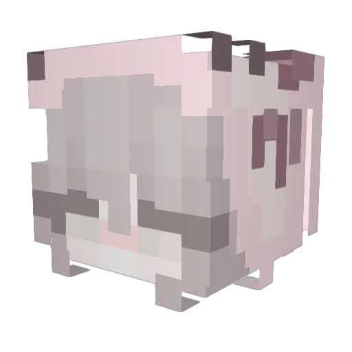 Mayitauwu Minecraft avatar head, 3D render
