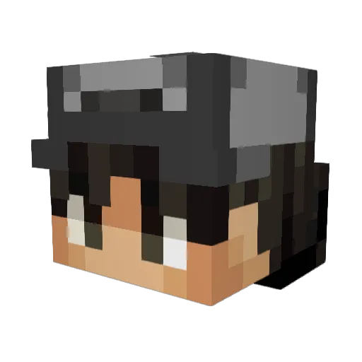 Mayitoms Minecraft avatar head, 3D render