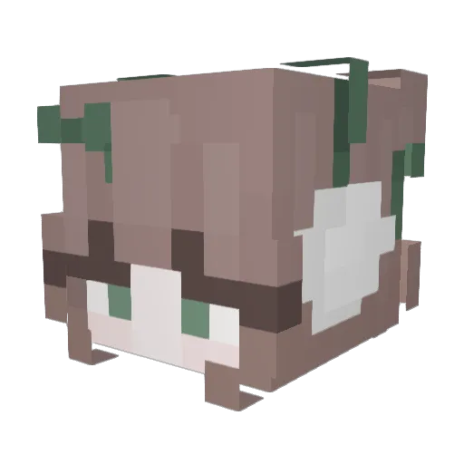 Maykandi Minecraft avatar head, 3D render