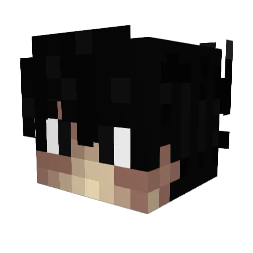 MaykersTV Minecraft avatar head, 3D render