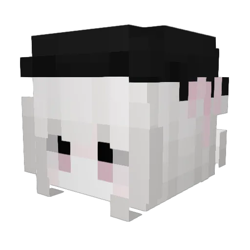 Maykim Minecraft avatar head, 3D render