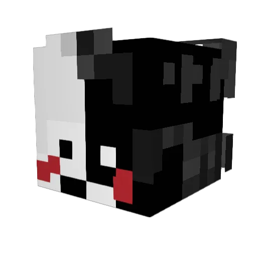 Maykkool Minecraft avatar head, 3D render