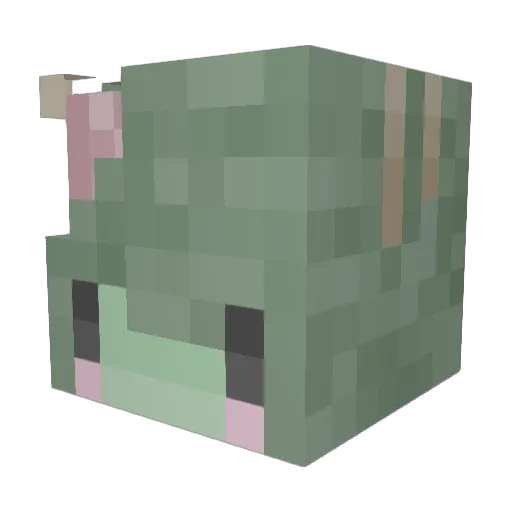 Mayla072 Minecraft avatar head, 3D render