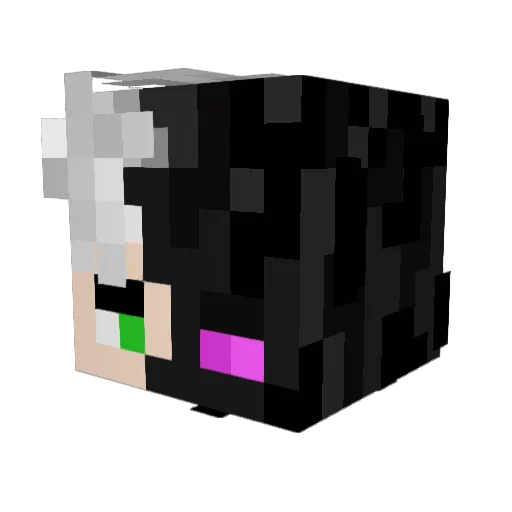 MaylinOG Minecraft avatar head, 3D render