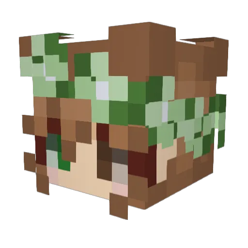Maylin_Shadow Minecraft avatar head, 3D render