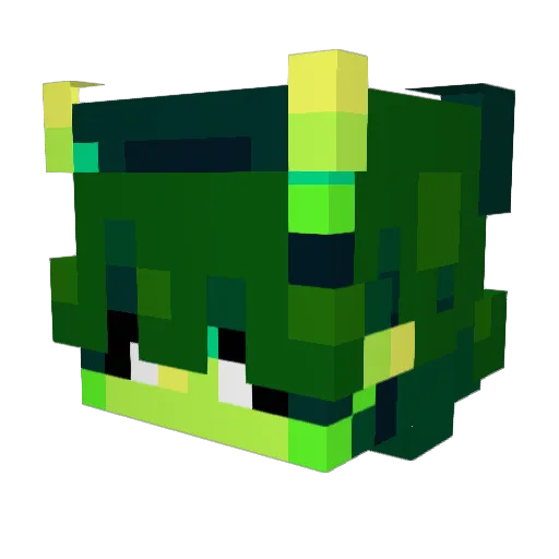 Mayll Minecraft avatar head, 3D render