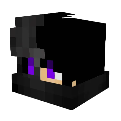 Maymity Minecraft avatar head, 3D render