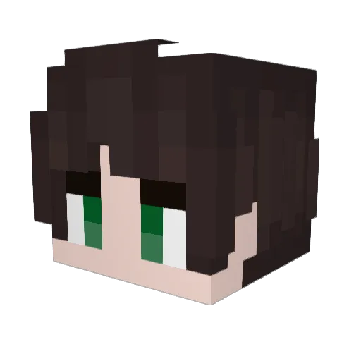 Mayn9 Minecraft avatar head, 3D render