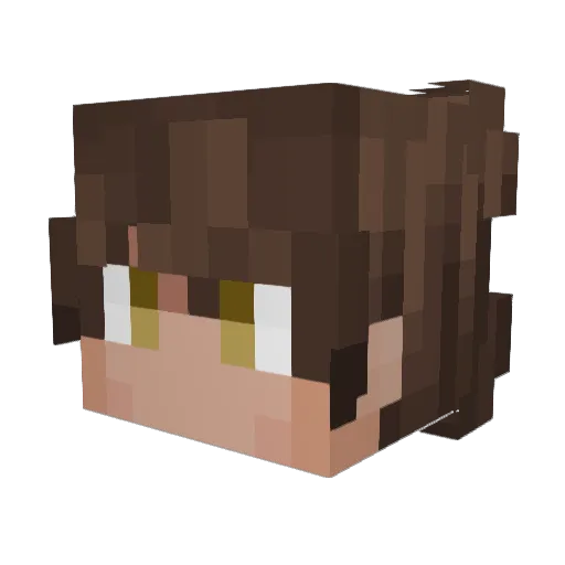 Mayniak_ Minecraft avatar head, 3D render