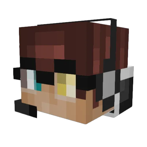 MayniladPIV585YT Minecraft avatar head, 3D render