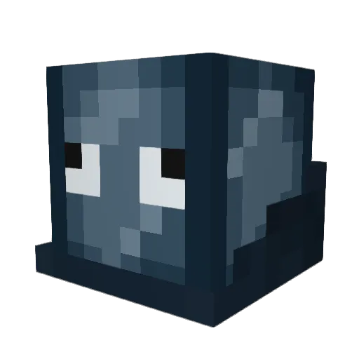 Maynkra Minecraft avatar head, 3D render