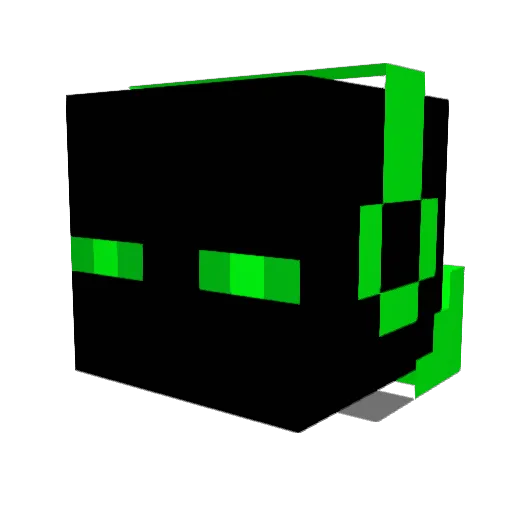 Mayo05 Minecraft avatar head, 3D render