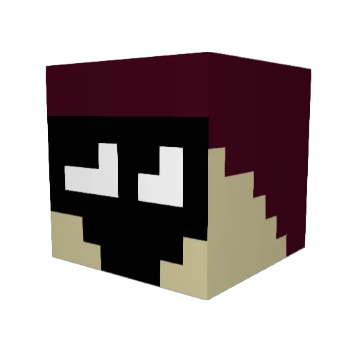 MayoBoi64 Minecraft avatar head, 3D render