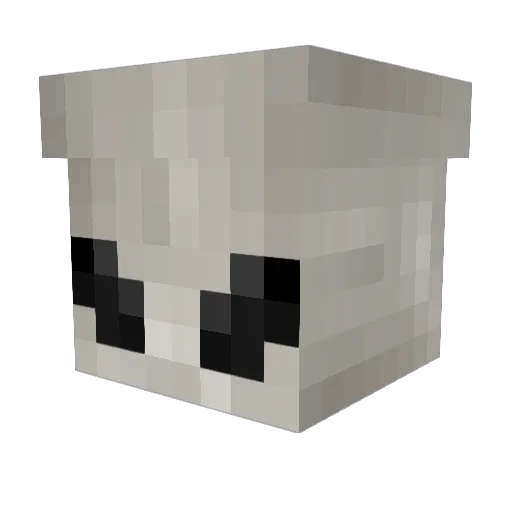 MayoDad Minecraft avatar head, 3D render